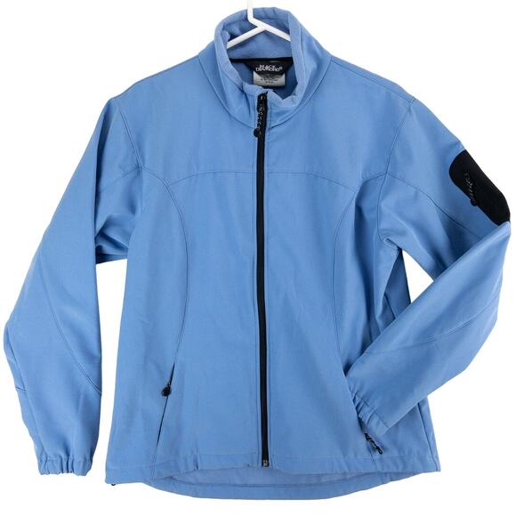 Black Diamond Windbreaker Men's Large Fleece Inside Blue Black Many Pockets - Picture 1 of 15